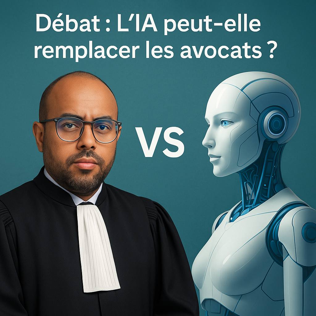 Débat d’experts : l’IA va-t-elle remplacer les avocats ? Maître El Youssoufi défend l’irremplaçabilité des compétences humaines (stratégie, empathie, plaidoirie), face aux capacités techniques de l’IA (automatisation, analyse juridique). Un échange clair sur les limites et opportunités de l’intelligence artificielle dans la pratique du droit.